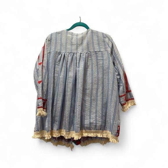 Velzera Bohemian kimono with Red Accents - Picture 2 of 2